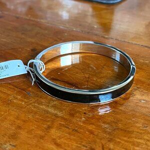 Banana Republic black enamel bangle NWT